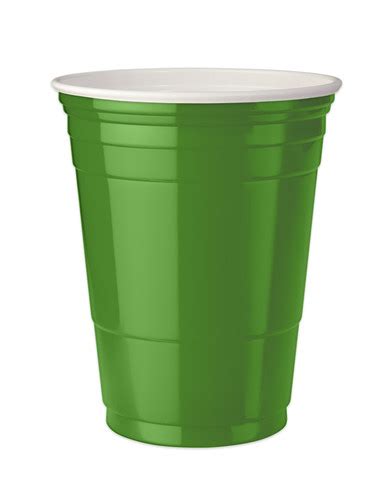 Green Party cups 16 oz. Set of 4 | mricebucket