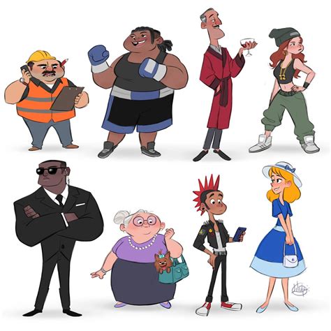 Random Characters 7 by LuigiL | Character design animation, Character ...