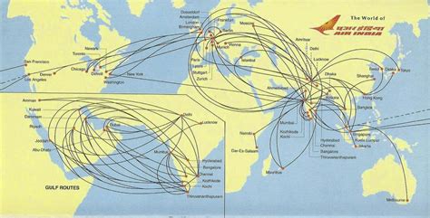 Air Route Map Of India