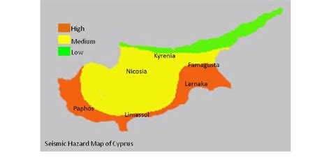 Earthquake zones of Cyprus (redrawn by O ¨ znem S ¸ ahali, source... | Download Scientific Diagram