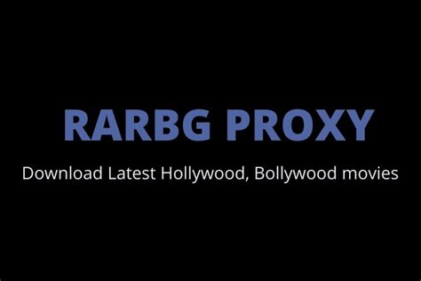 RARBG Proxy (2023) | Download Latest HD Movies For Free