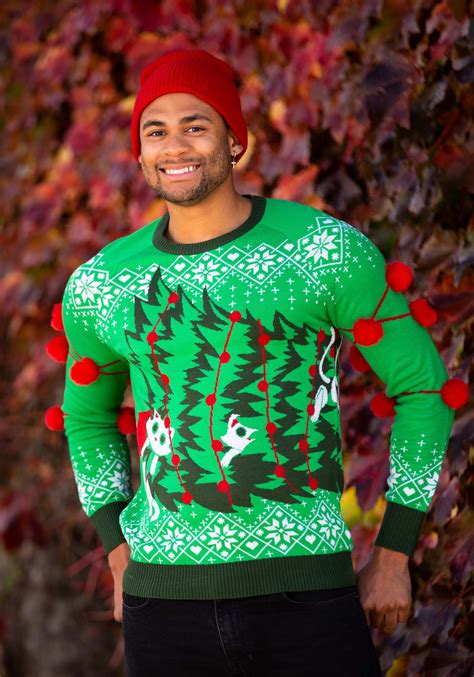 Adult Kitty Trouble Ugly Christmas Sweater | Ugly Christmas Sweaters