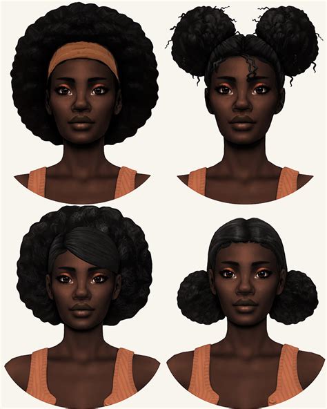 Sims 4 Maxis Match Afro Hair CC – FandomSpot