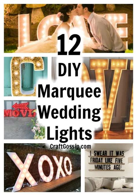 12 DIY Marquee Wedding Lights – Craft Gossip