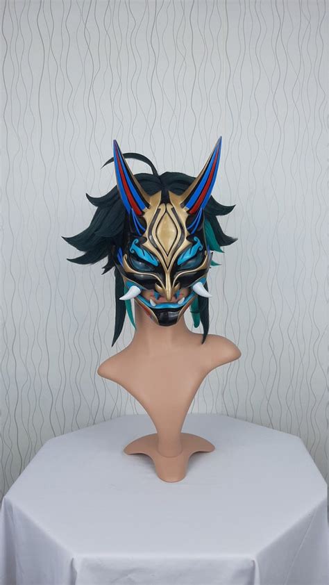 Xiao Mask Genshin Impact Cosplay Update 1.3 In Game Design | Etsy