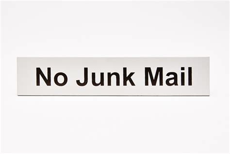 No junk mail | door sign