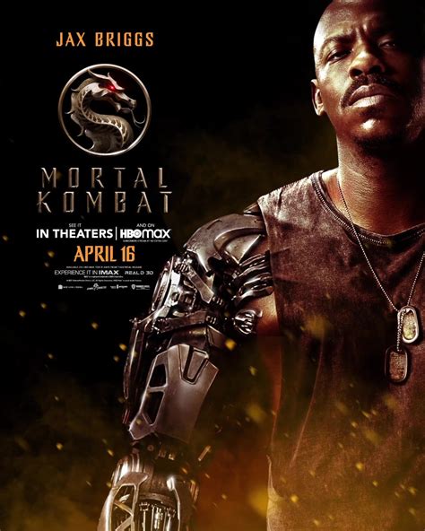 Mortal Kombat (2021) Character Poster - Jax - Mortal Kombat (2021 ...