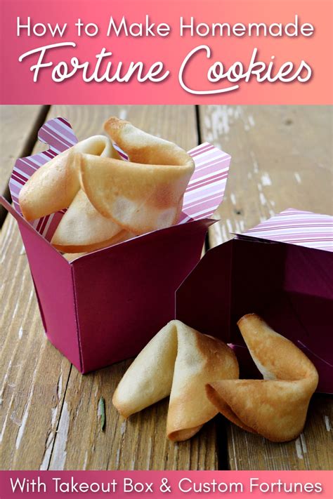 Homemade Fortune Cookies (+Printable Fortunes & Takeout Box)