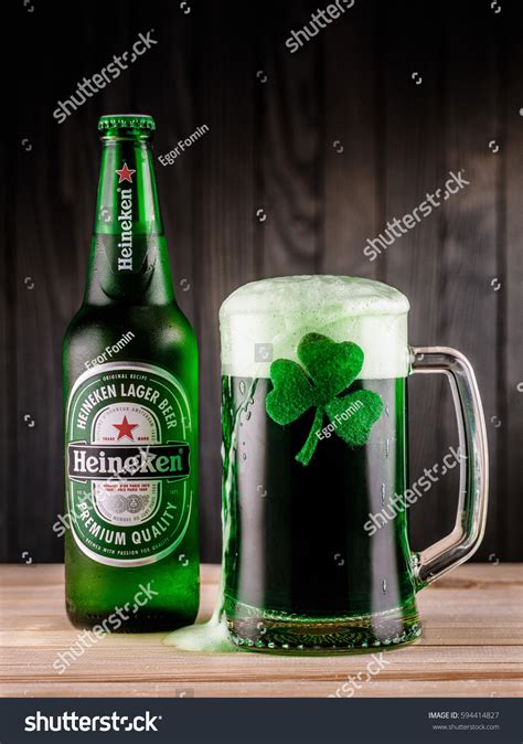 Heineken Lager Beer Dutch Heineken Pilsener Stock Photo 594414827 ...