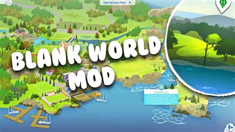 CUSTOM NAMED EMPTY WORLD SAVE MOD | The Sims 4 Mods - YouTube