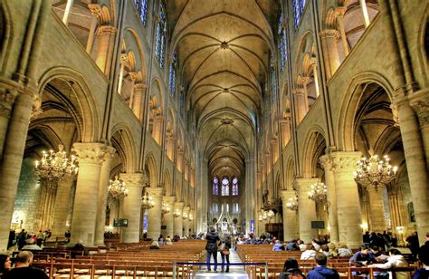 notre dame de paris inside Dame notre paris interior cathedral - Dark Images