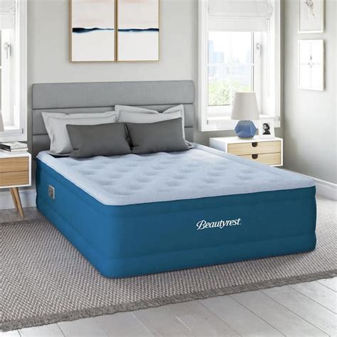 Beautyrest Comfort Plus Air Bed Mattress with Built-in Pump and Plush ...