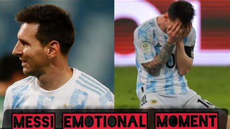 Messi crying 😭 || copa America world cup 2021 - YouTube