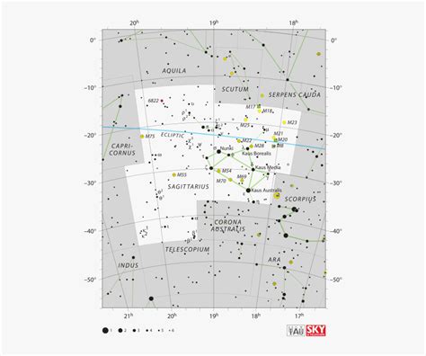 Sagittarius Constellation Location, HD Png Download - kindpng