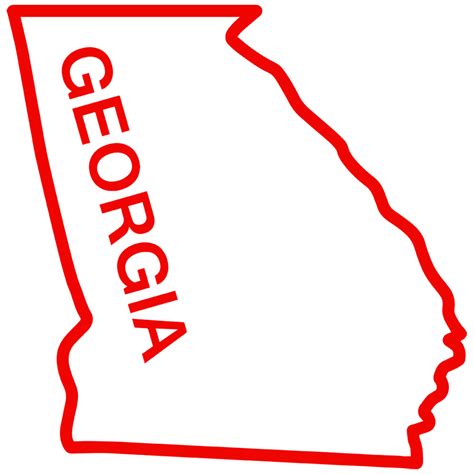 Georgia State Outline - ClipArt Best