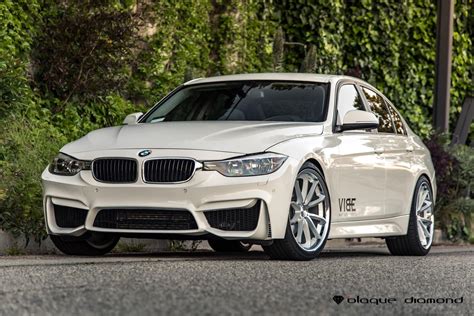 White BMW 3-Series Taken to Another Level with Chrome Blaque Diamond Wheels — CARiD.com Gallery