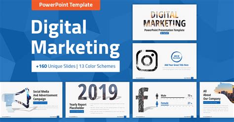 Digital Marketing and Social Media PPT Pitch Deck - SpriteIT