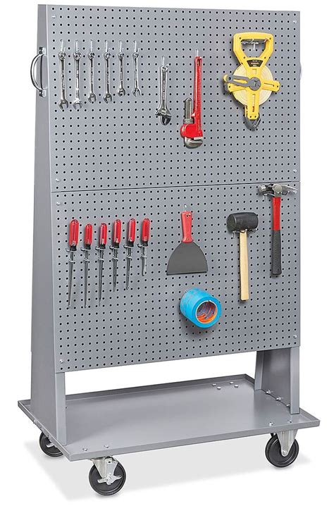 Pegboard Carts, Rolling Pegboards, Mobile Pegboards in Stock - ULINE | Pegboard storage, Tool ...