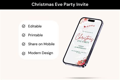 Christmas Eve Party Invitation Graphic by Realtor Templates · Creative ...