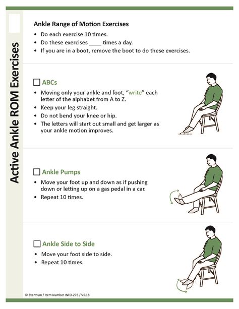 Ankle Range Of Motion Exercises