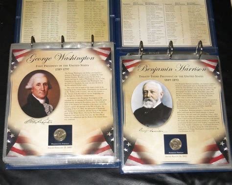 United States Presidents Coin Collection Binders 30 $1 Dollar Coins ...