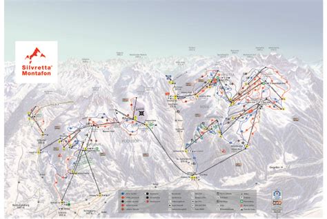 Silvretta Montafon Piste Map | Plan of ski slopes and lifts | OnTheSnow