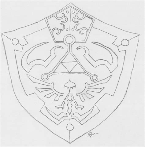 Ocarina of Time Hylian Shield by apedreado on DeviantArt