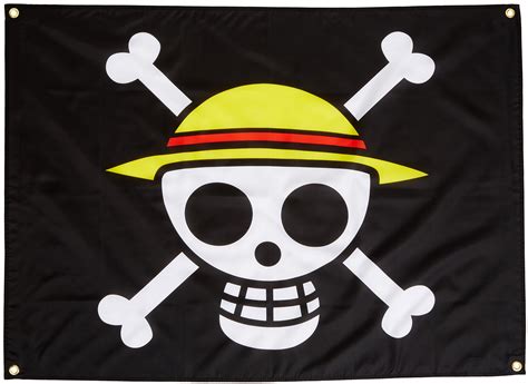 GE Animation GE-6468 One Piece Luffy's Straw Hat Pirate Flag Multi-colored, 31": Buy Online in ...