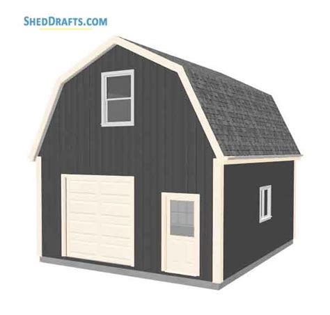 Index Of All Gambrel Barn-Style Shed Plans