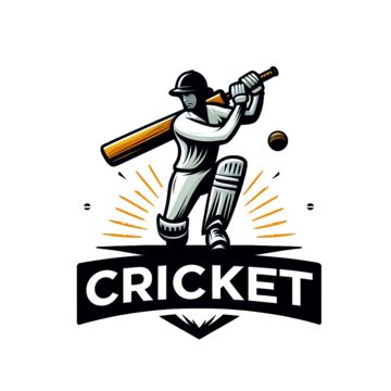 Cricket Sport Logo Design Isolated On Transparent Background, Cricket, Sport, Logo PNG ...