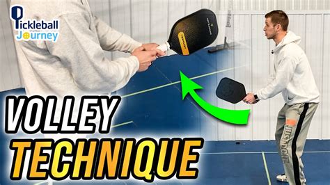 Pickleball Volley Technique | 2 Steps Everyone Should Know - YouTube