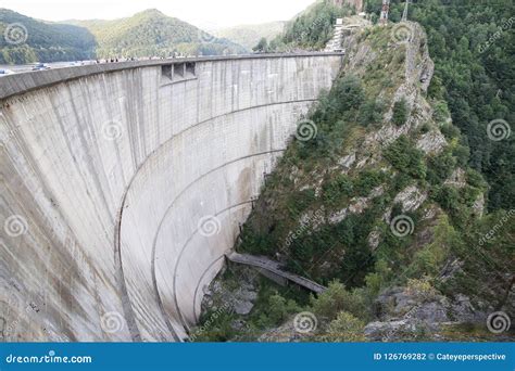 Vidraru Dam in Central Romania Stock Photo - Image of landmark, engineering: 126769282