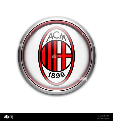 AC A.C. Milan logo flag symbol icon Stock Photo - Alamy