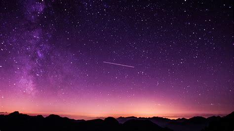 2560x1440 Shooting Stars In Purple Sky 1440P Resolution ,HD 4k Wallpapers,Images,Backgrounds ...