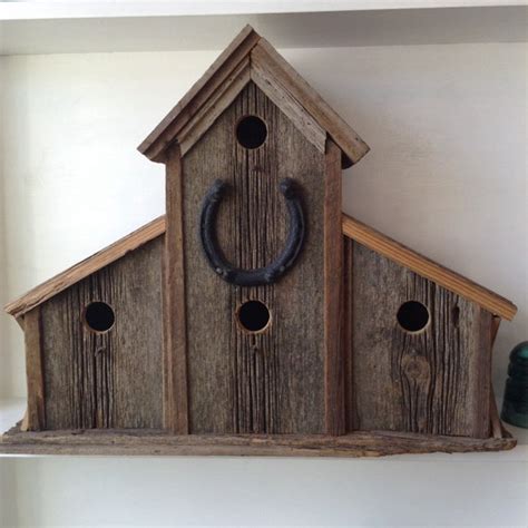 Large Bird House Rustic Birdhouse Barn Wood Birdhouse