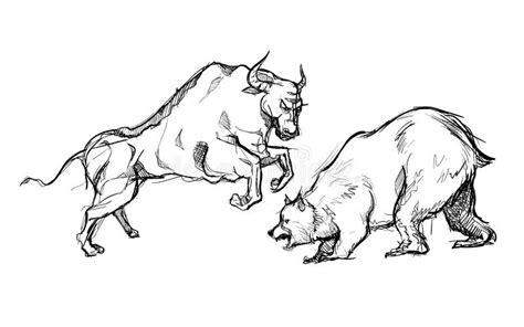 Bear Bull Fighting Stock Illustrations – 227 Bear Bull Fighting Stock Illustrations, Vectors ...