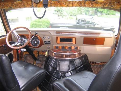 The interior of a 70's Dodge Van. I don't know what the outside will ...