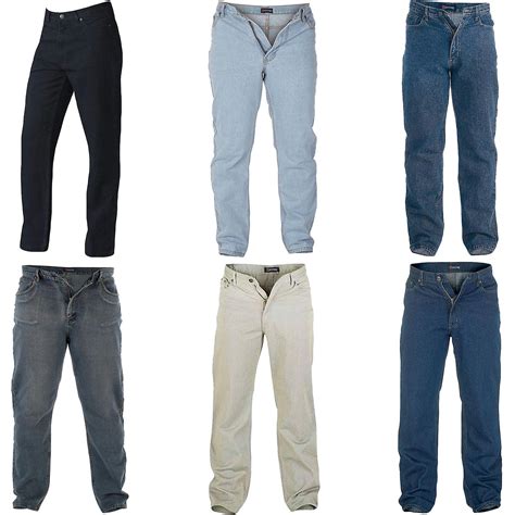 D555 Rockford Mens Comfort Big Tall King Size Casual Denim Jeans Pants | Fruugo US