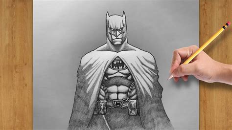 How to Draw Batman in Comic Style - Easy Drawing ( timelapse ) - YouTube