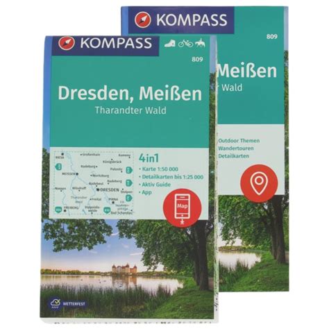 Kompass Dresden, Meißen, Tharandter Wald - Hiking map | Product Review | Alpinetrek.co.uk