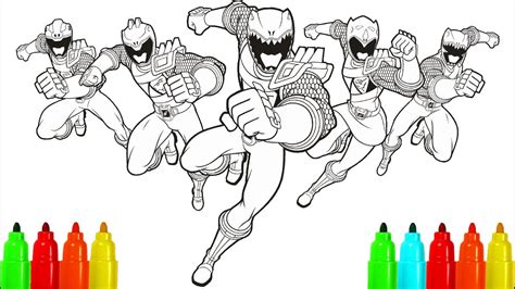 Power Rangers Dino Thunder Coloring Pages