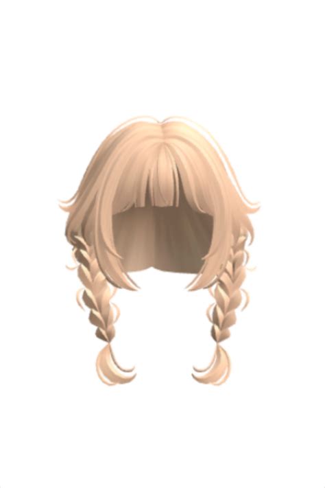 roblox accessory : blonde hair • | Black hair roblox, Blonde bangs, Messy blonde hair