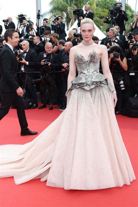 ELLE FANNING at 76th Annual Cannes Film Festival Opening Ceremony 05/16 ...