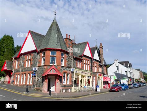 Aberfoyle Town Centre, Trossachs, Stirlingshire, Scotland, UK Stock Photo - Alamy