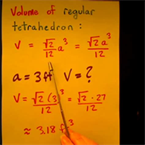 Volume of a Tetrahedron Tutorial | Sophia Learning