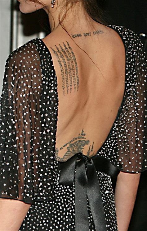 20+ Amazing Angelina Jolie Tattoos Pictures - Hative