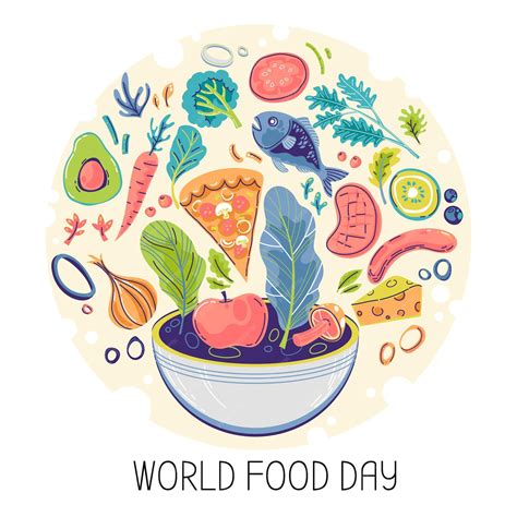 Free Vector | Hand-drawn world food day theme