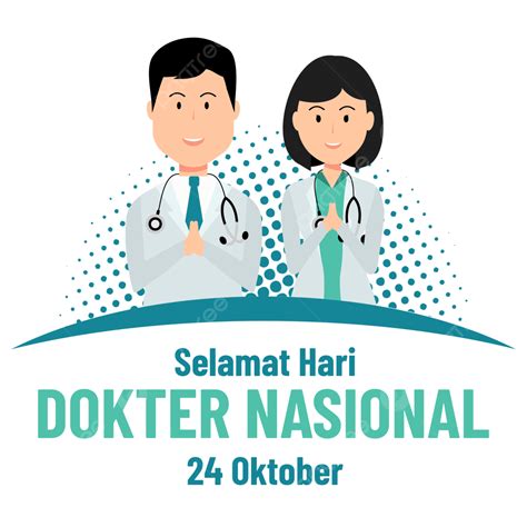 Indonesia Doctor Day Hari Dokter Nasional 24 Oktober Vector Illustrator ...