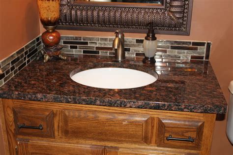 Tan Brown Granite - Traditional - Bathroom - kansas city - by Midwest Marble & Granite