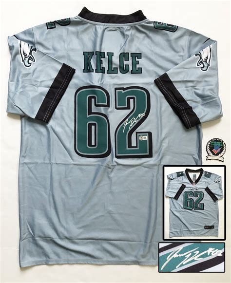 Jason Kelce Signed Jersey Philadelphia Eagles Beckett BAS - Memorabilia ...